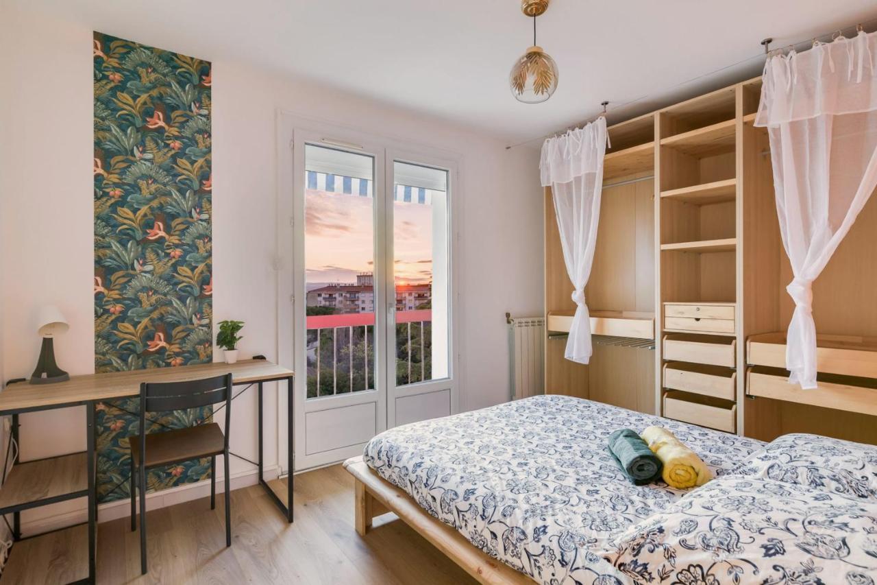 2 Chambres, Dernier Etage, Parking Gratuit Dans Residence, Balcon & Coucher De Soleil Apartment Montpellier